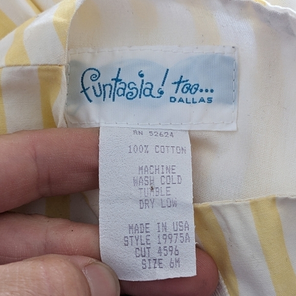 Vintage Funtasia! too... Bunny Carrot Easter Romper 6m - Picture 4 of 4